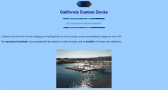 Desktop Screenshot of customdocks.com